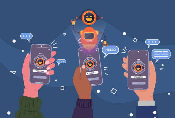 ai chatbot network solutions, seamless data integration. future-ready connectivity. - 營銷 幅插畫檔、美工圖案、卡通及圖標(biāo)